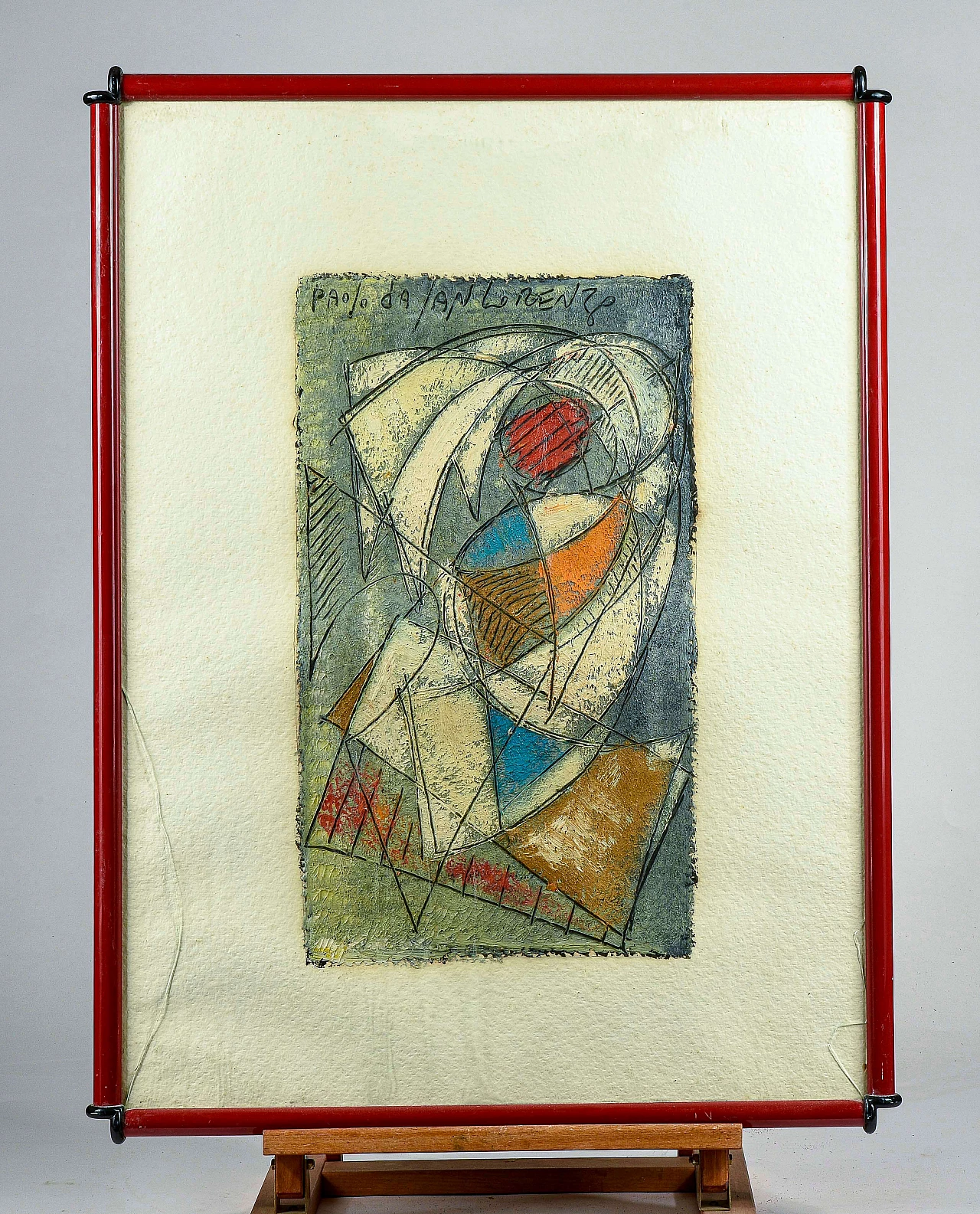 Paolo da San Lorenzo, Informale, olio su carta, 1989 2