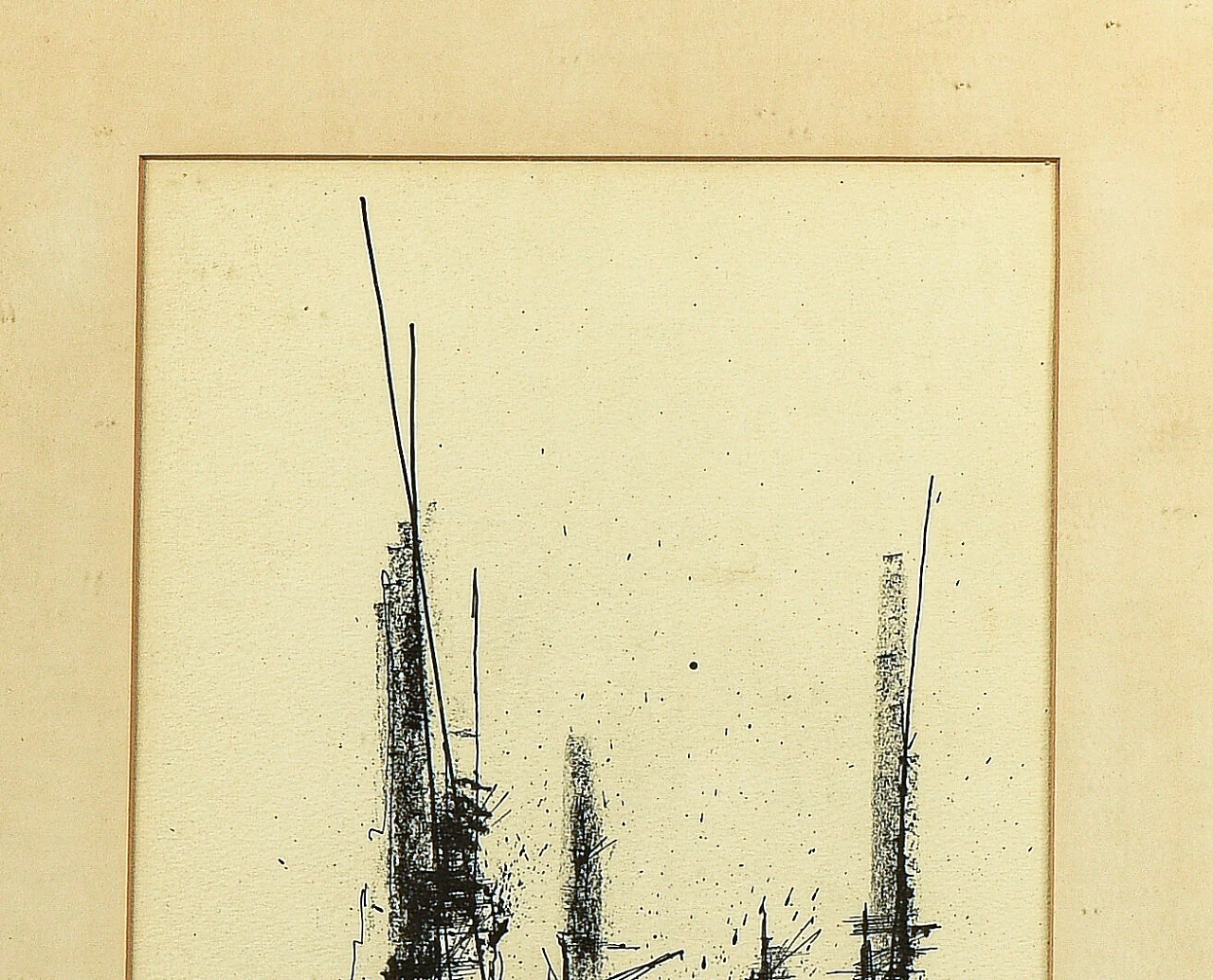 Ink on paper painting, 1960s 2