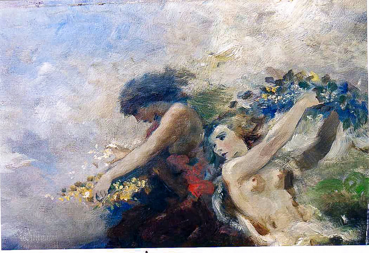 Oscar Larsen, Bacchanal, oil on canvas, 1928 2