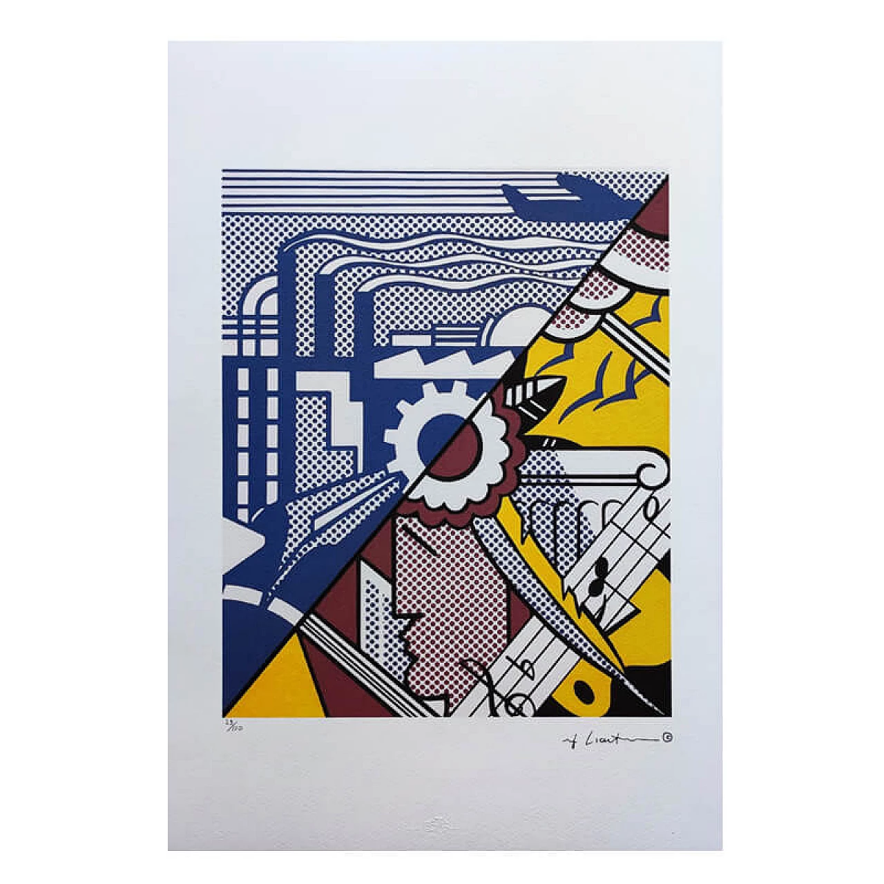 Roy Lichtenstein, Industry And The Arts (II), lithography, 1980s 1