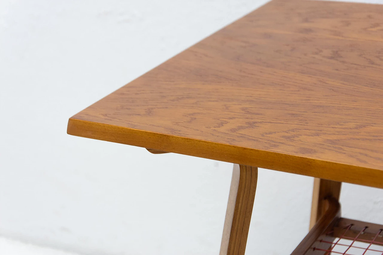 Oak coffee table by Drevopodnik Holesov, 1970s 7