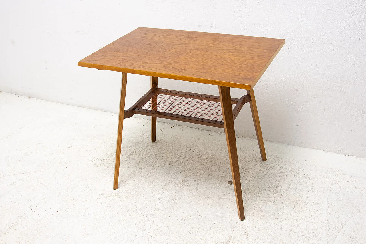Oak coffee table by Drevopodnik Holesov, 1970s 14