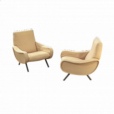 Pair of Lady armchairs by Marco Zanuso for Arflex, 1950s