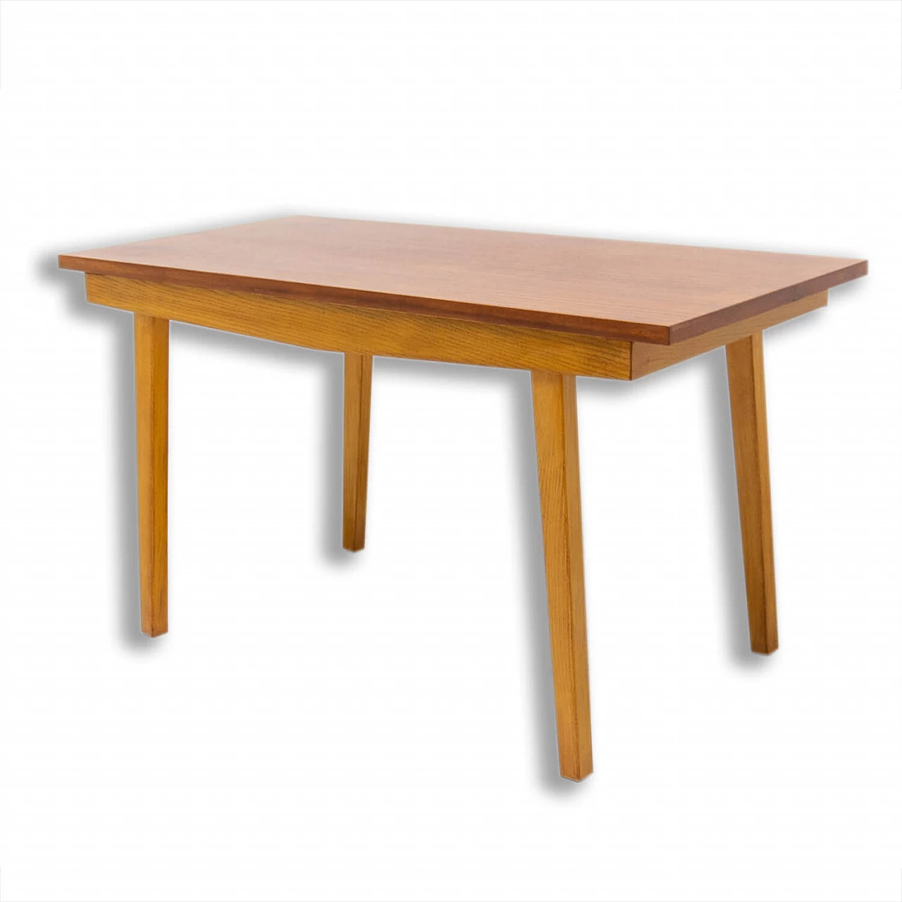 Beech and mahogany centre table, 1960s 1