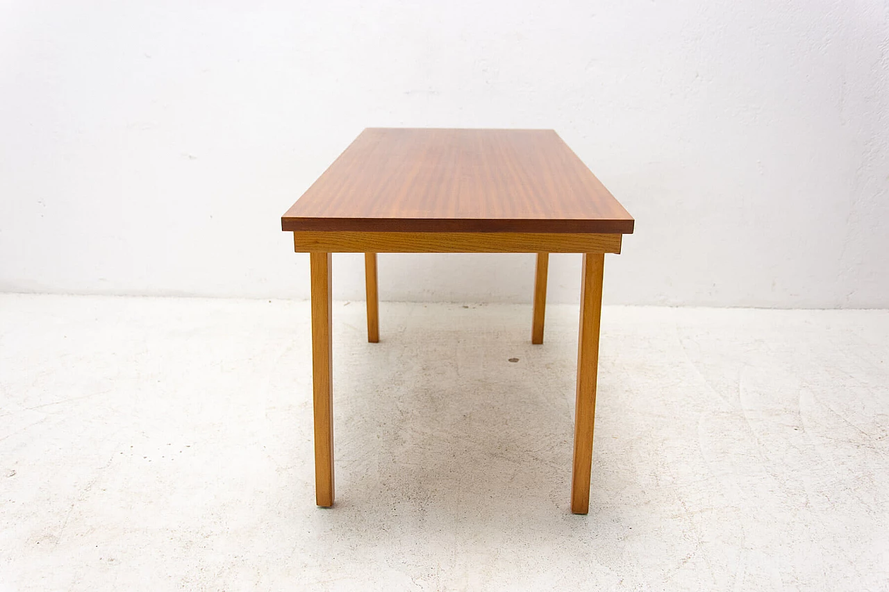 Beech and mahogany centre table, 1960s 7