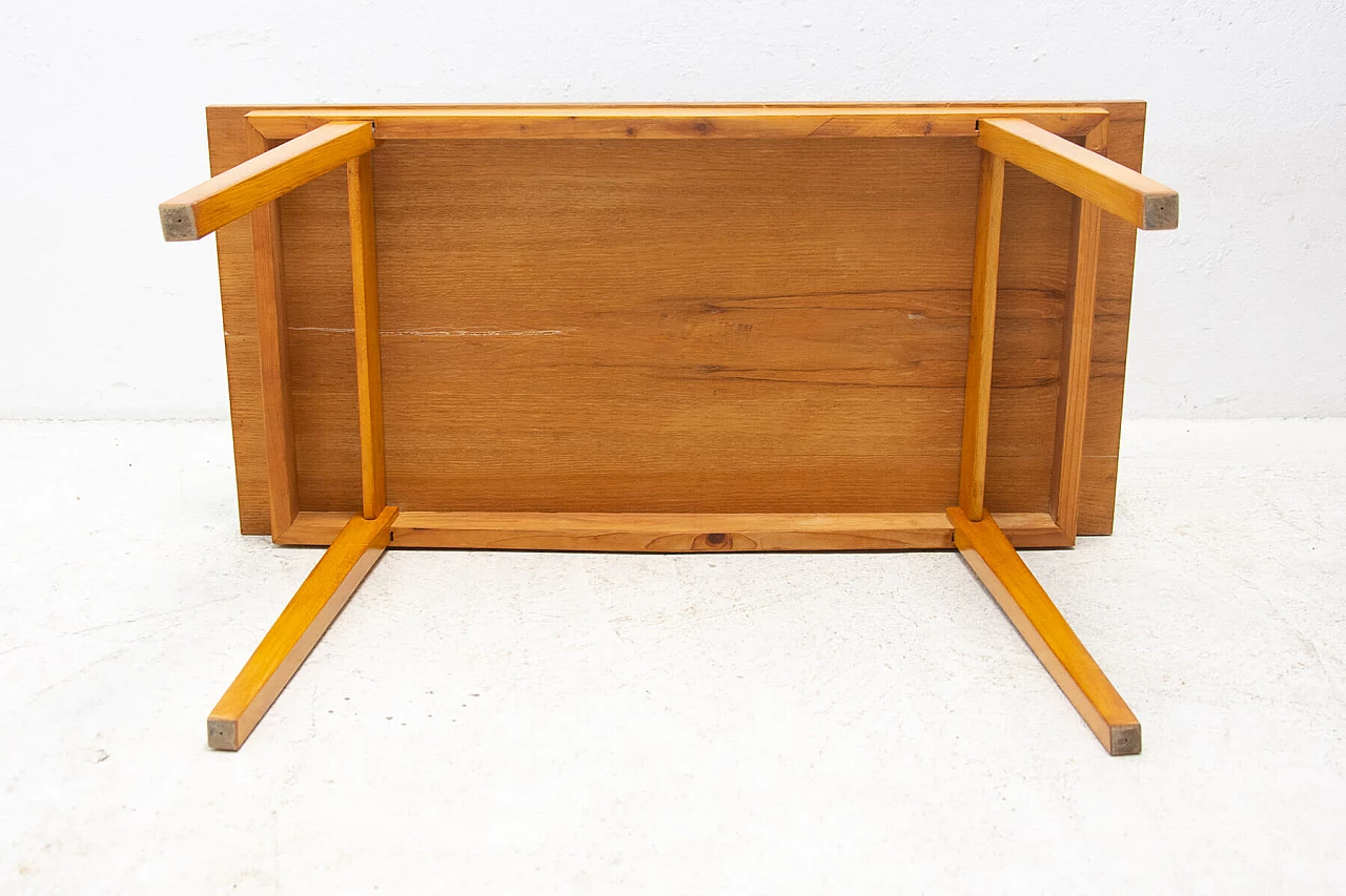 Beech and mahogany centre table, 1960s 10