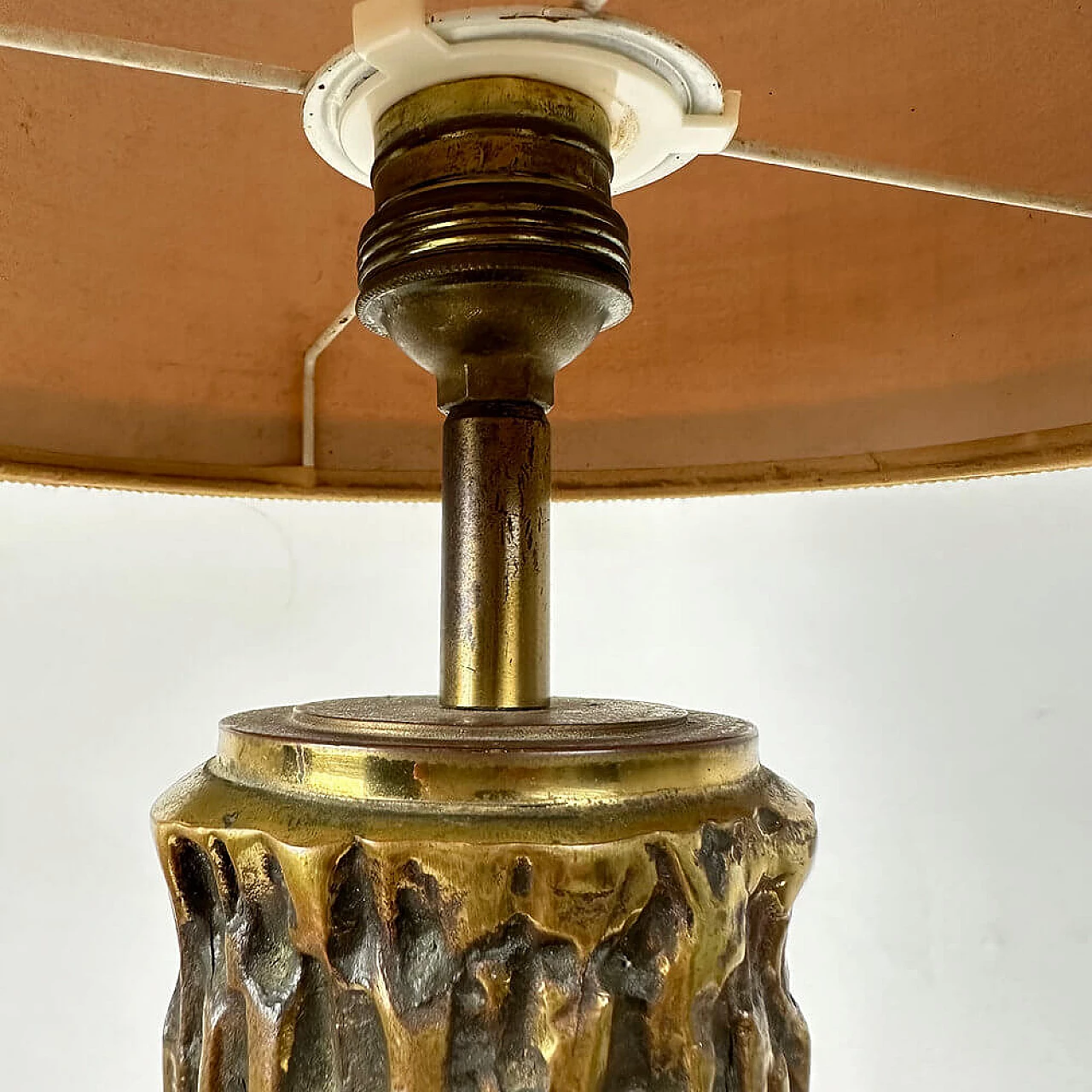 Brass table lamp by Luciano Frigerio, 1970s 5