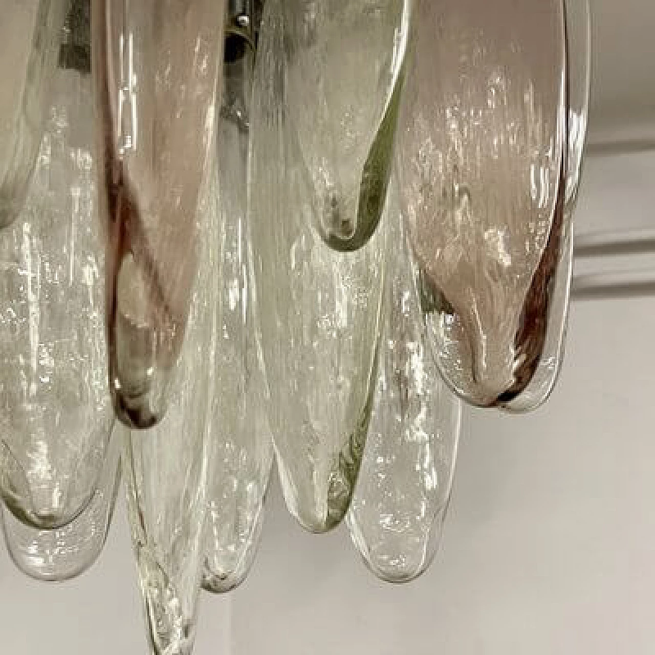 Murano glass cascade chandelier by Mazzega, 1970s 22