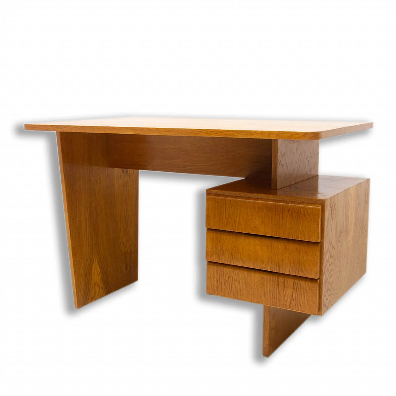 Scrivania in faggio di Bohumil Landsman per Jitona, anni '70 1