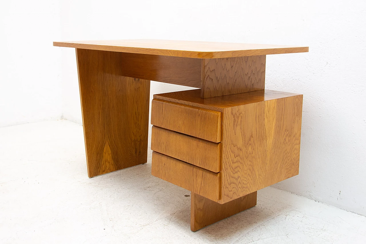 Scrivania in faggio di Bohumil Landsman per Jitona, anni '70 4