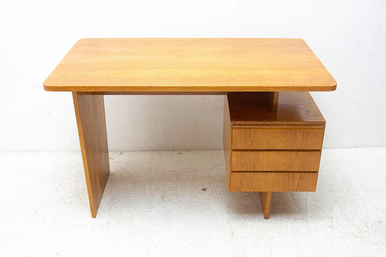Scrivania in faggio di Bohumil Landsman per Jitona, anni '70 20
