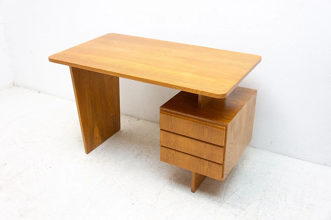 Scrivania in faggio di Bohumil Landsman per Jitona, anni '70 21