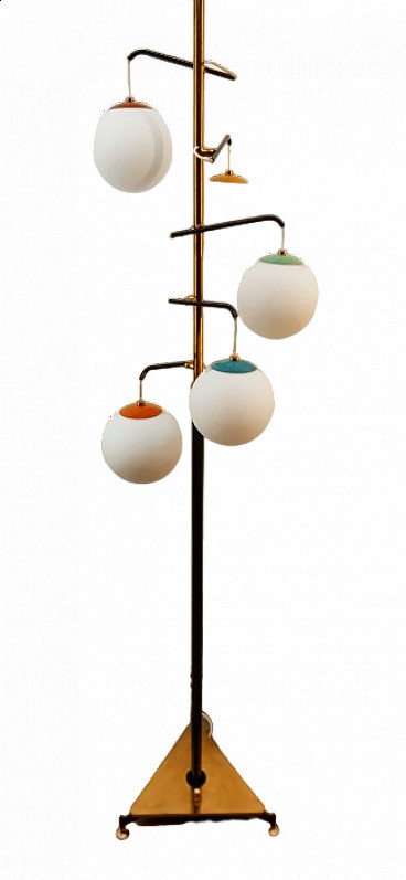 Floor lamp by Arredoluce with tree spheres, 1960s