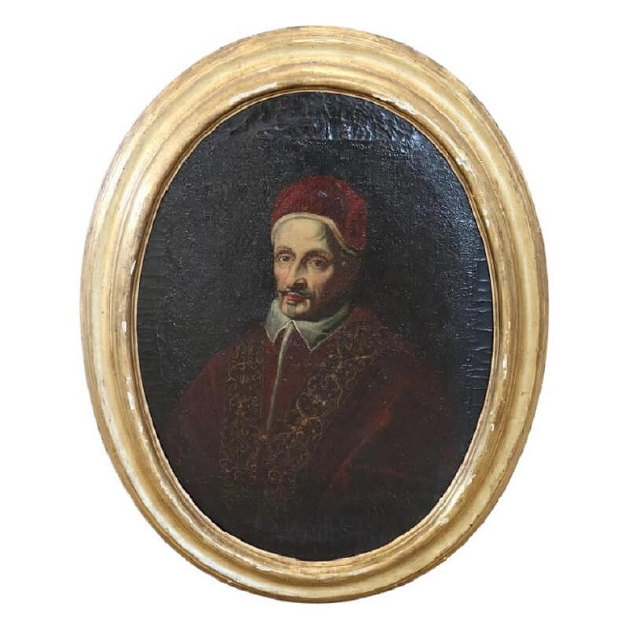 Dipinto di ritratto di Papa Clemente IX, olio su tela, '600 1