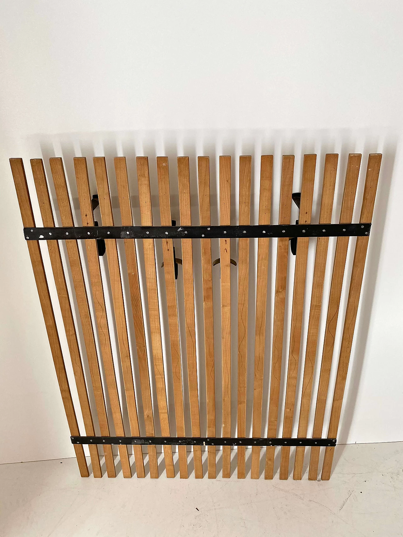 Wood and metal coat rack, 1960s 6