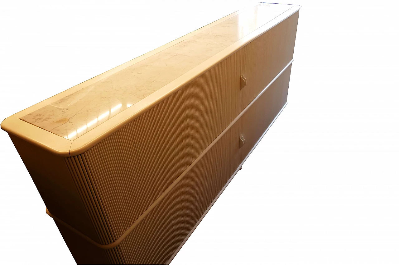 Credenza in legno e marmo di Trix e Robert Haussmann per Röthlisberger 14