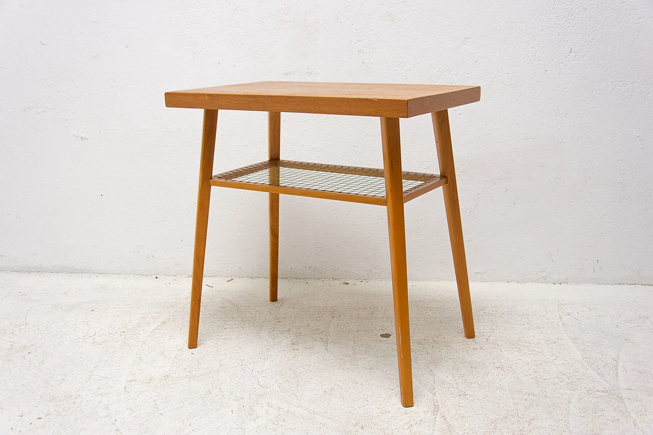 Oak coffee table for Drevopodnik Holesov, 1960s 3