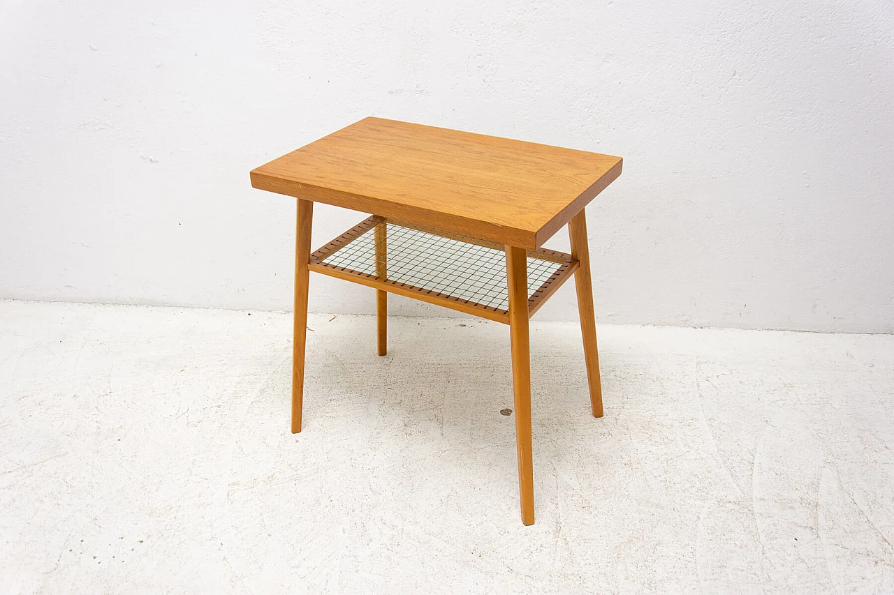 Oak coffee table for Drevopodnik Holesov, 1960s 4