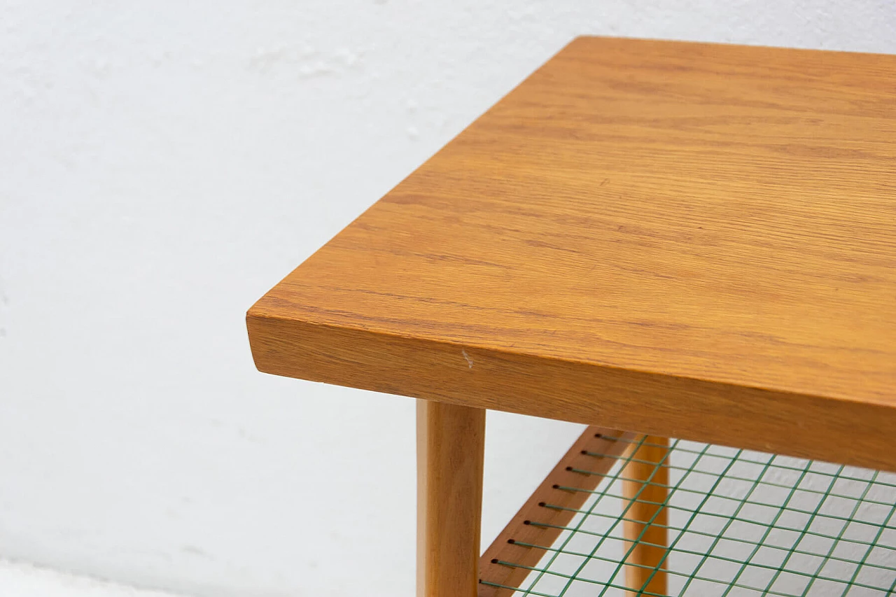 Oak coffee table for Drevopodnik Holesov, 1960s 8