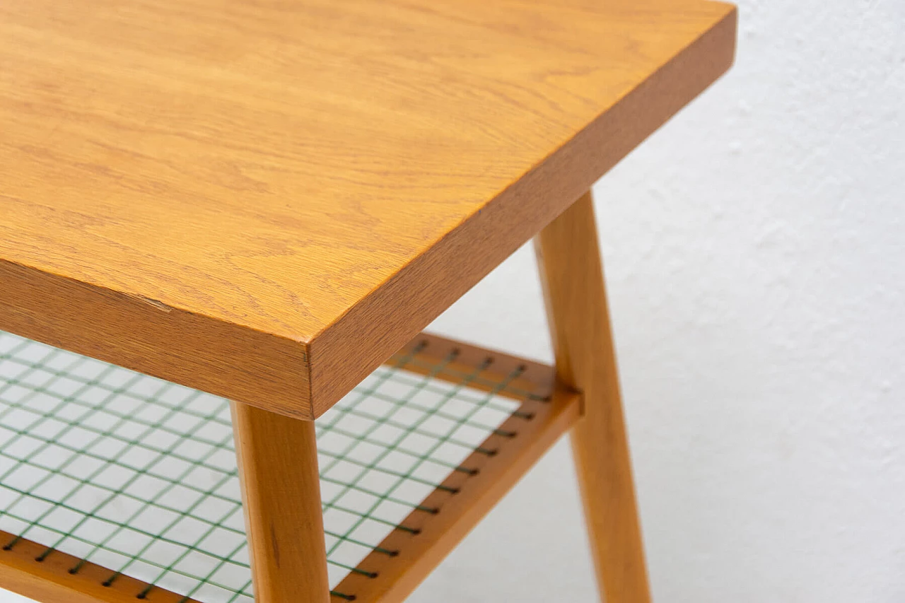 Oak coffee table for Drevopodnik Holesov, 1960s 9