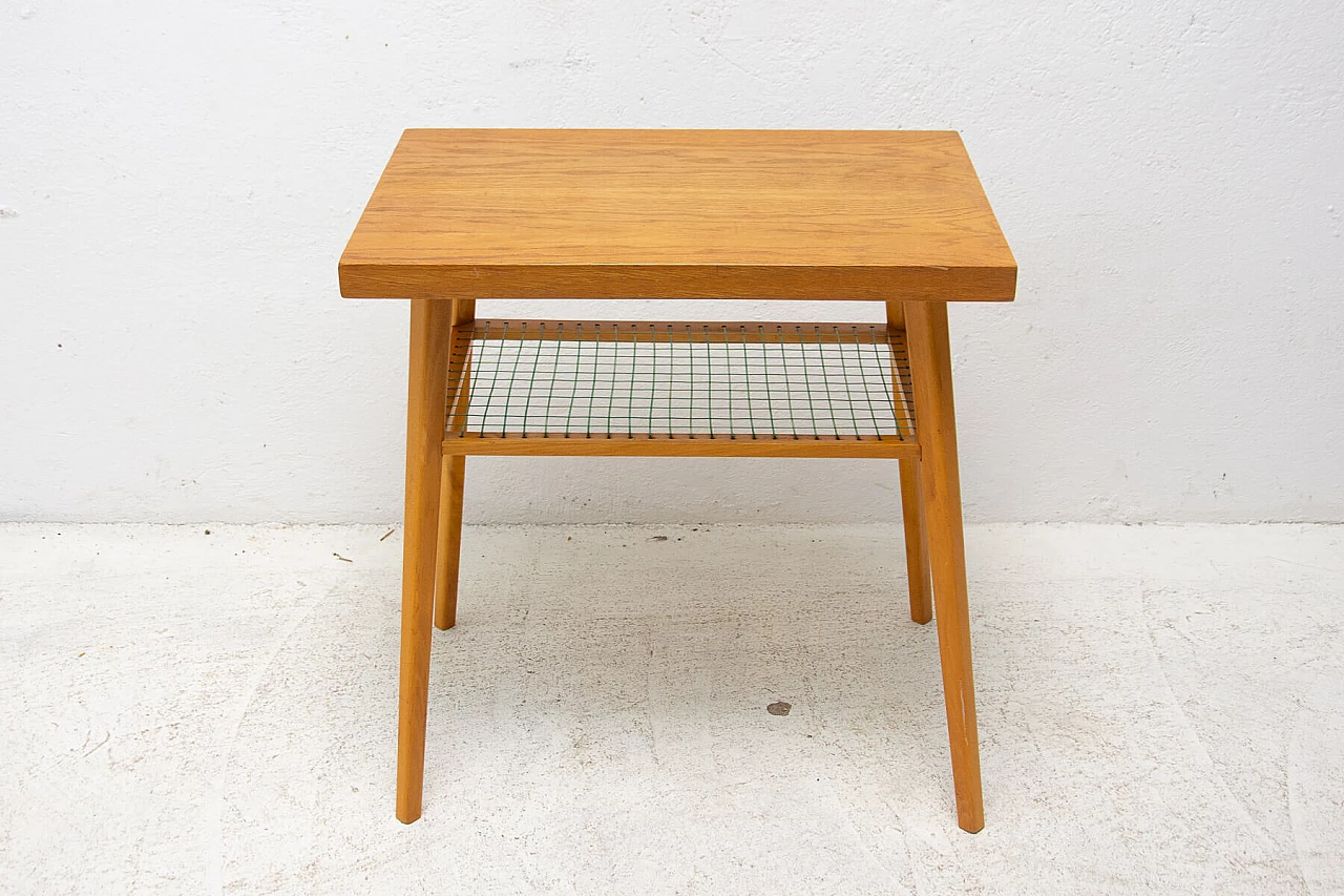 Oak coffee table for Drevopodnik Holesov, 1960s 13