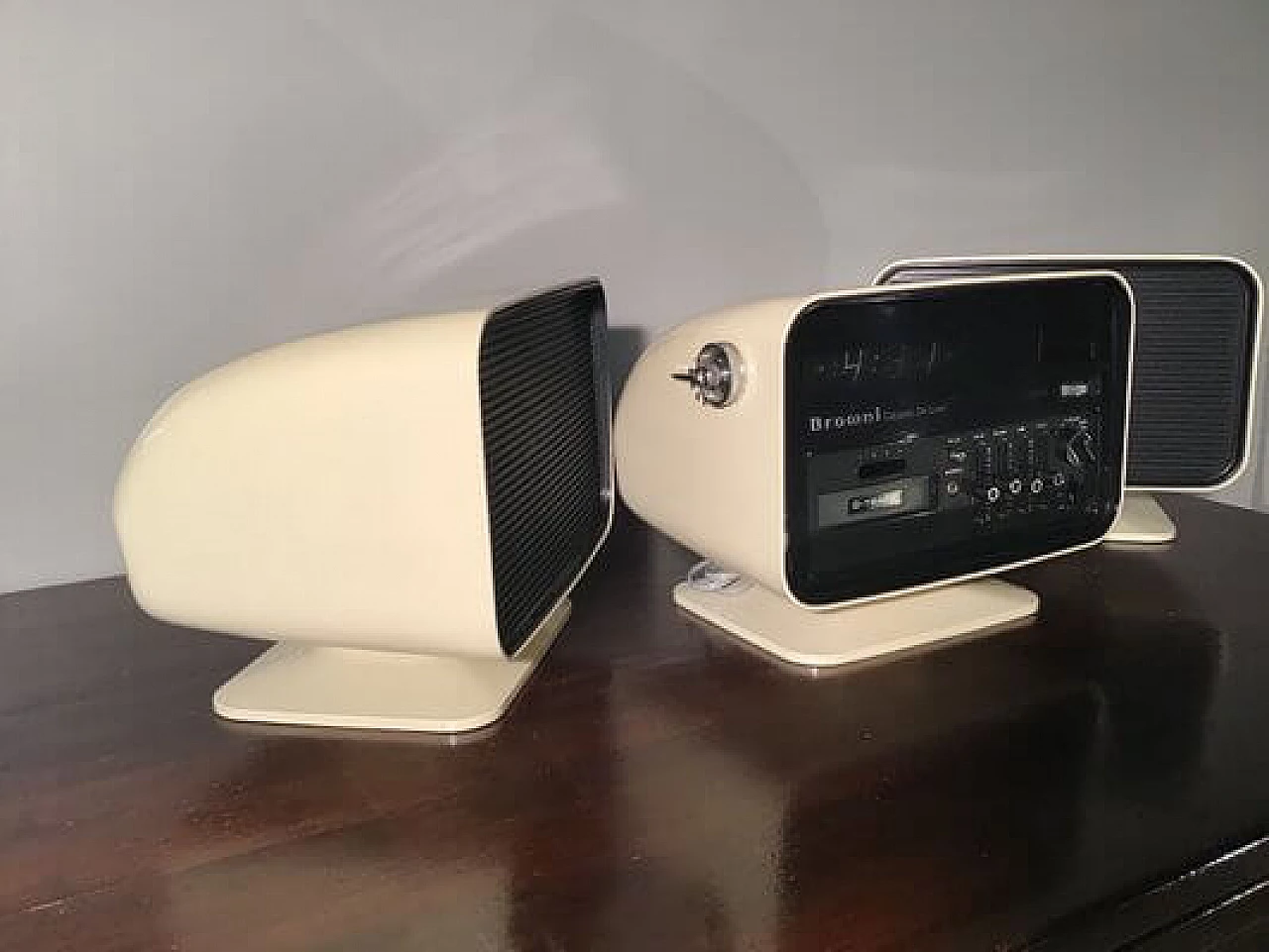 Calypso de Luxe TCM-5000 clock radio with speakers by CBC, 1960s 7