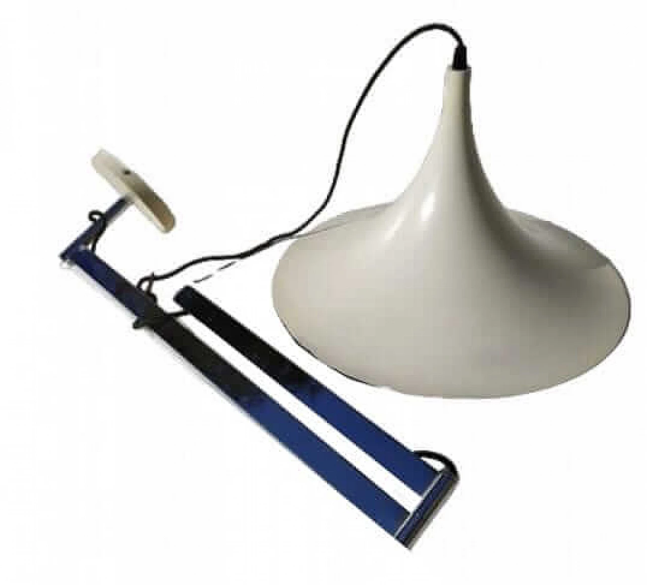 Metal hanging lamp by Bonderup & Thorup, 1960s 7