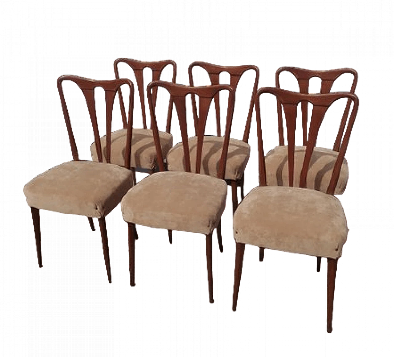 6 Chairs in the style of Guglielmo Ulrich, 1940s 9