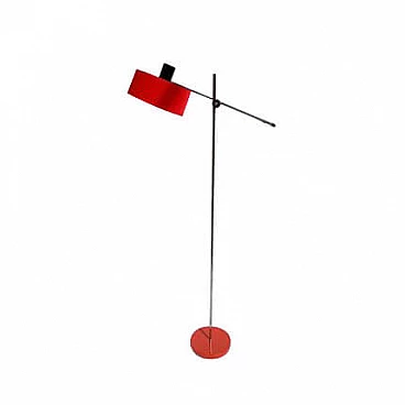 Red floor lamp by Stilux, 1960s