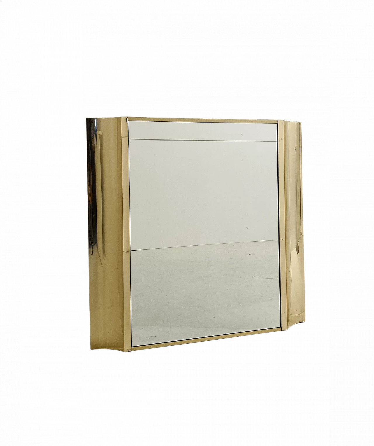 Gilded mirror with walnut-root frame, 1970s 10