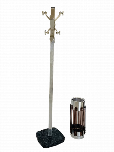 Metal coat rack and umbrella stand, 1970s