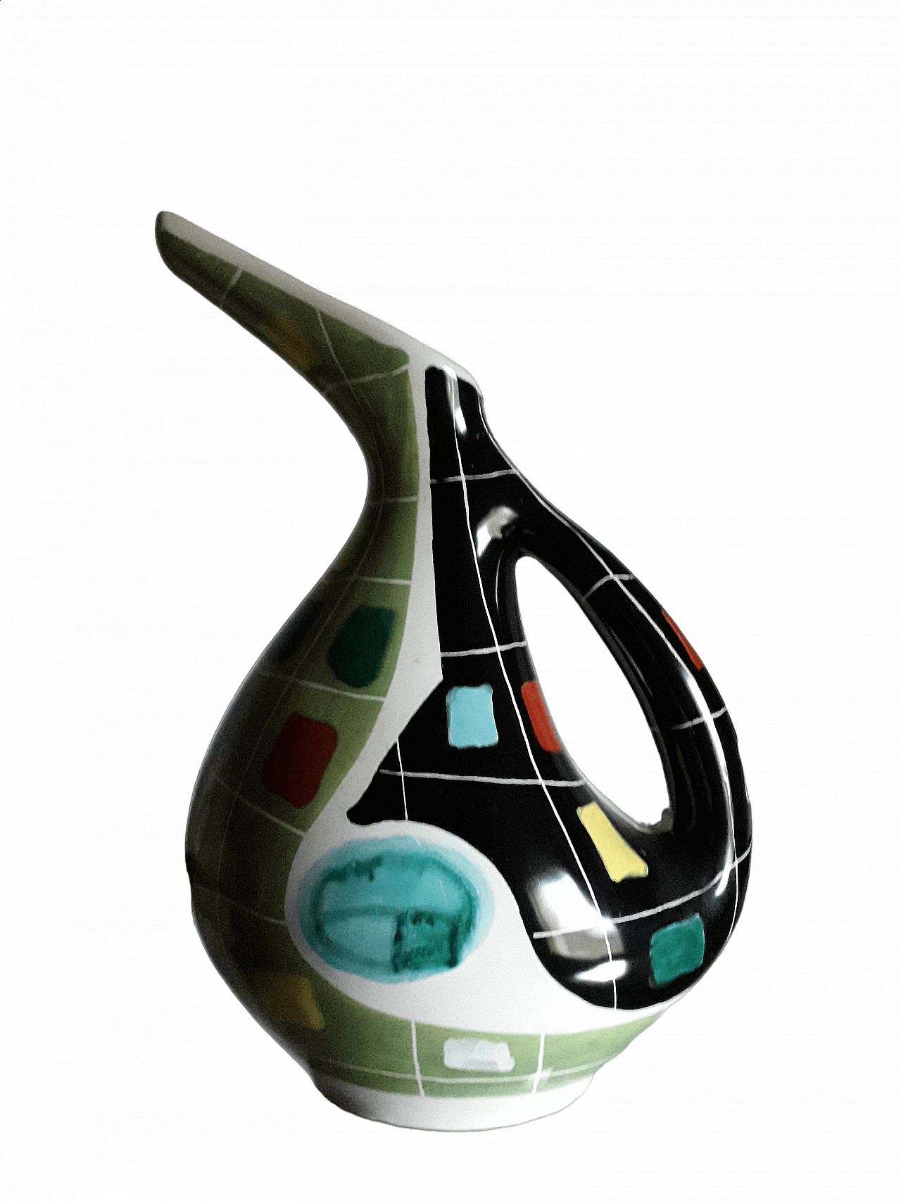 Arlecchino pitcher by Nino Strada for Deruta, 1950s 9