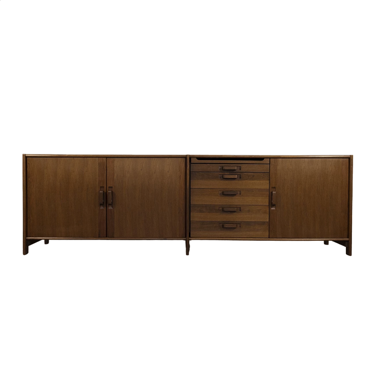 Rossi di Albizzate walnut sideboard, 1960s 13