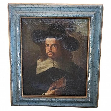 Portrait of gentleman, oil painting on canvas, first half of the 17th century