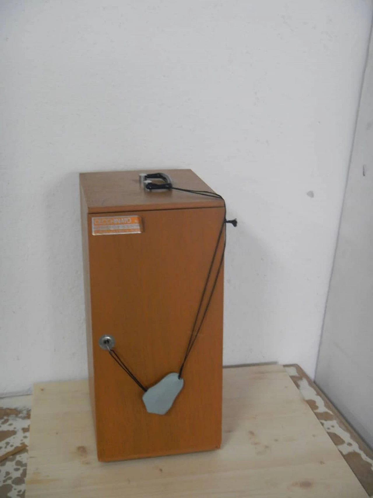 Wood microscope box by Cecchinato, 1980s 3
