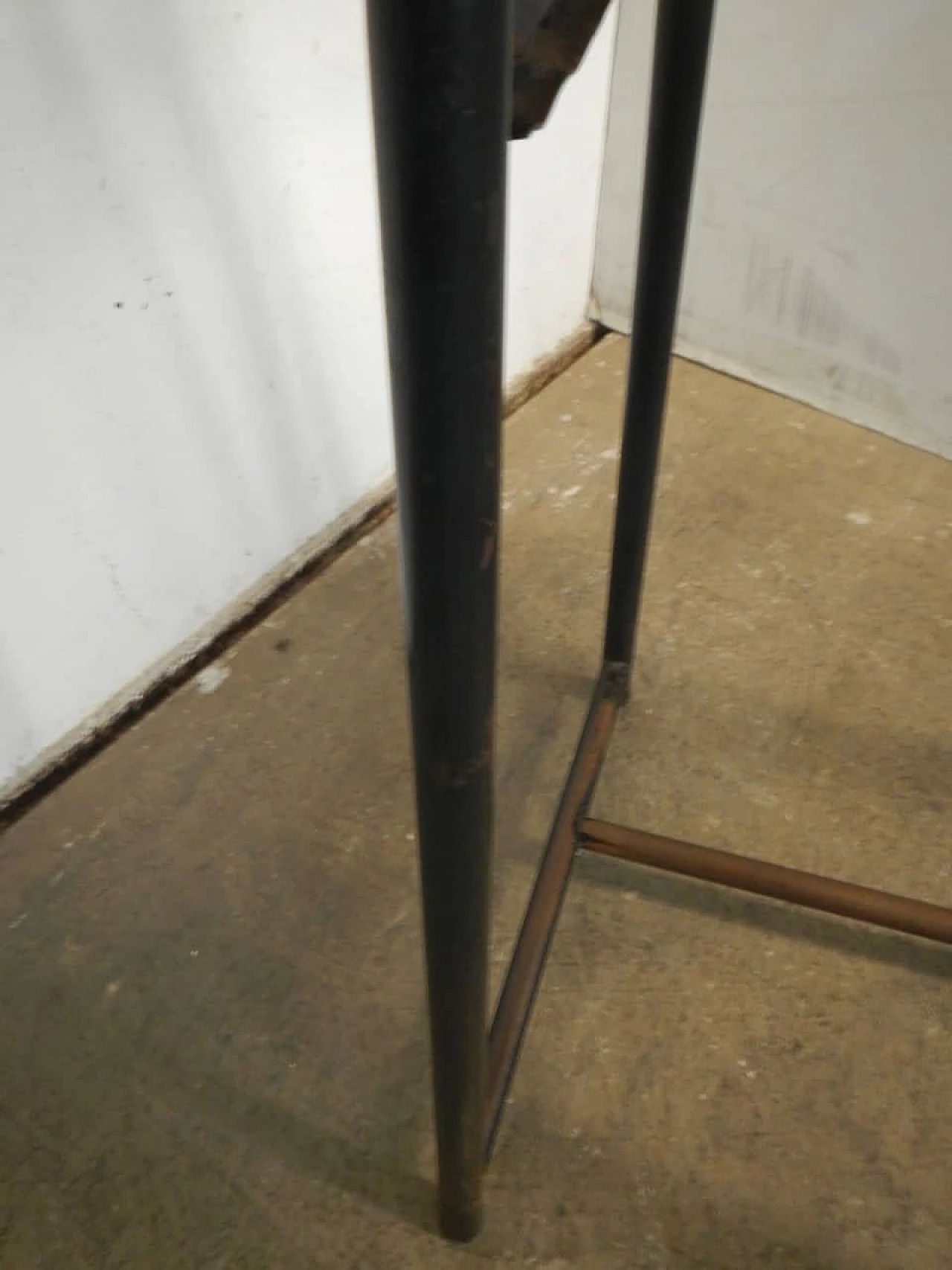 Wood, formica and iron school desk, 1960s 10