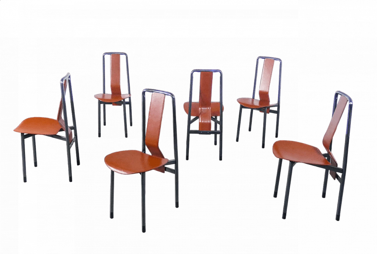 6 Irma chairs by Achille Castiglioni for Zanotta, 1979 13