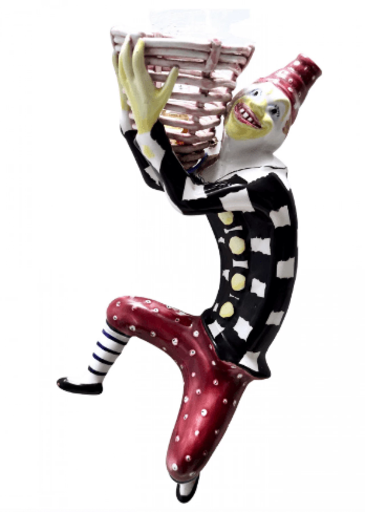 Ceramic clown wall light by Coronetti, 1950s 1
