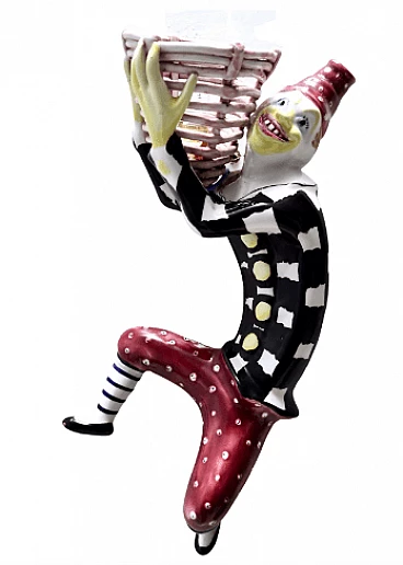 Ceramic clown wall light by Coronetti, 1950s