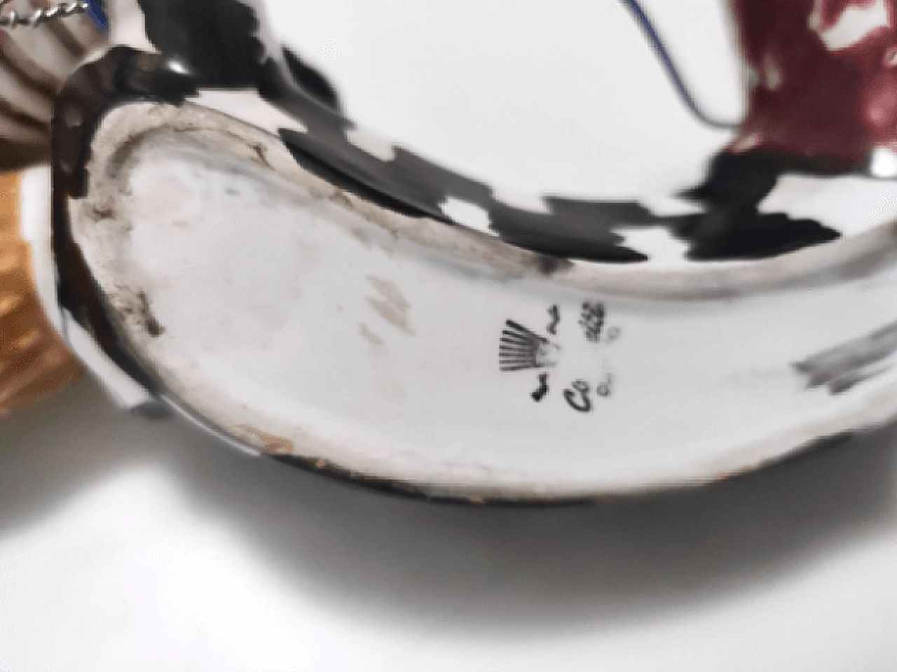 Ceramic clown wall light by Coronetti, 1950s 4