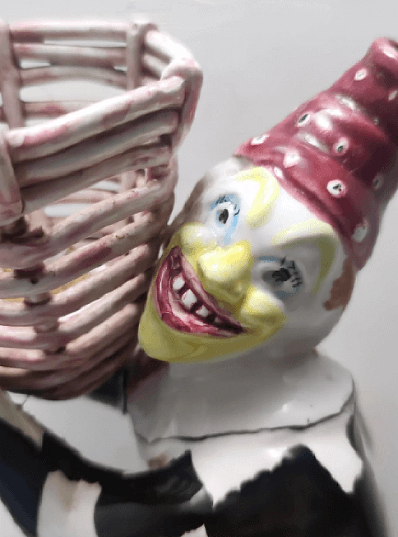 Ceramic clown wall light by Coronetti, 1950s 6