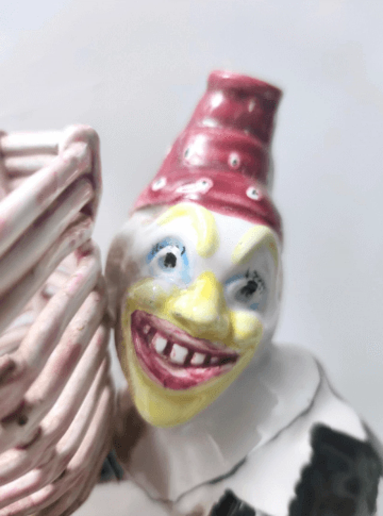 Ceramic clown wall light by Coronetti, 1950s 7