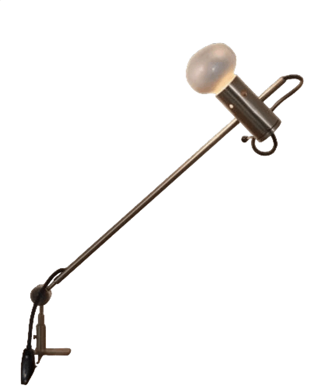 Table lamp 255 with clamp by Tito Agnoli for Oluce, 1960s 8