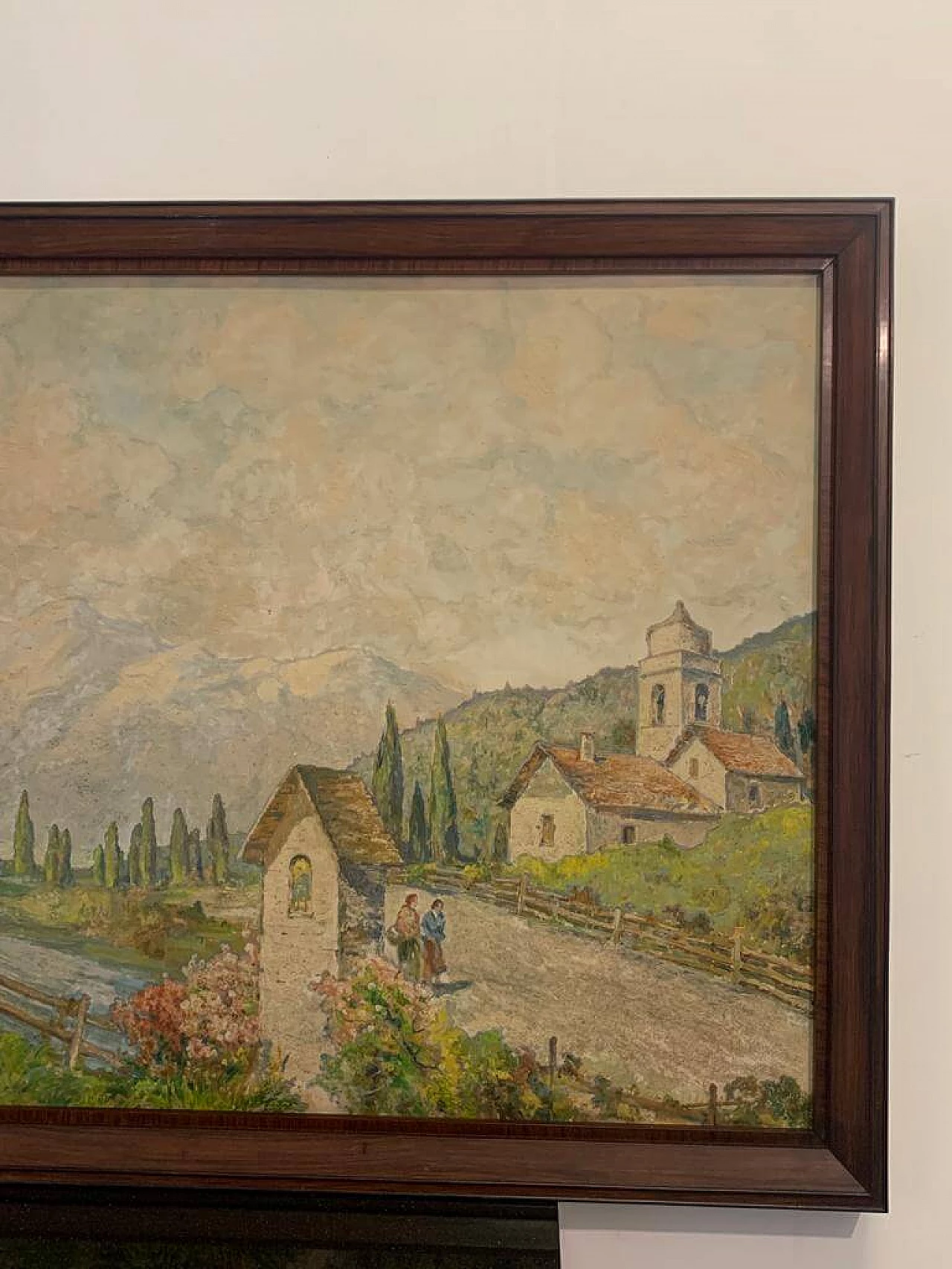 Mountain landscape, oil painting on canvas, 1920s 2