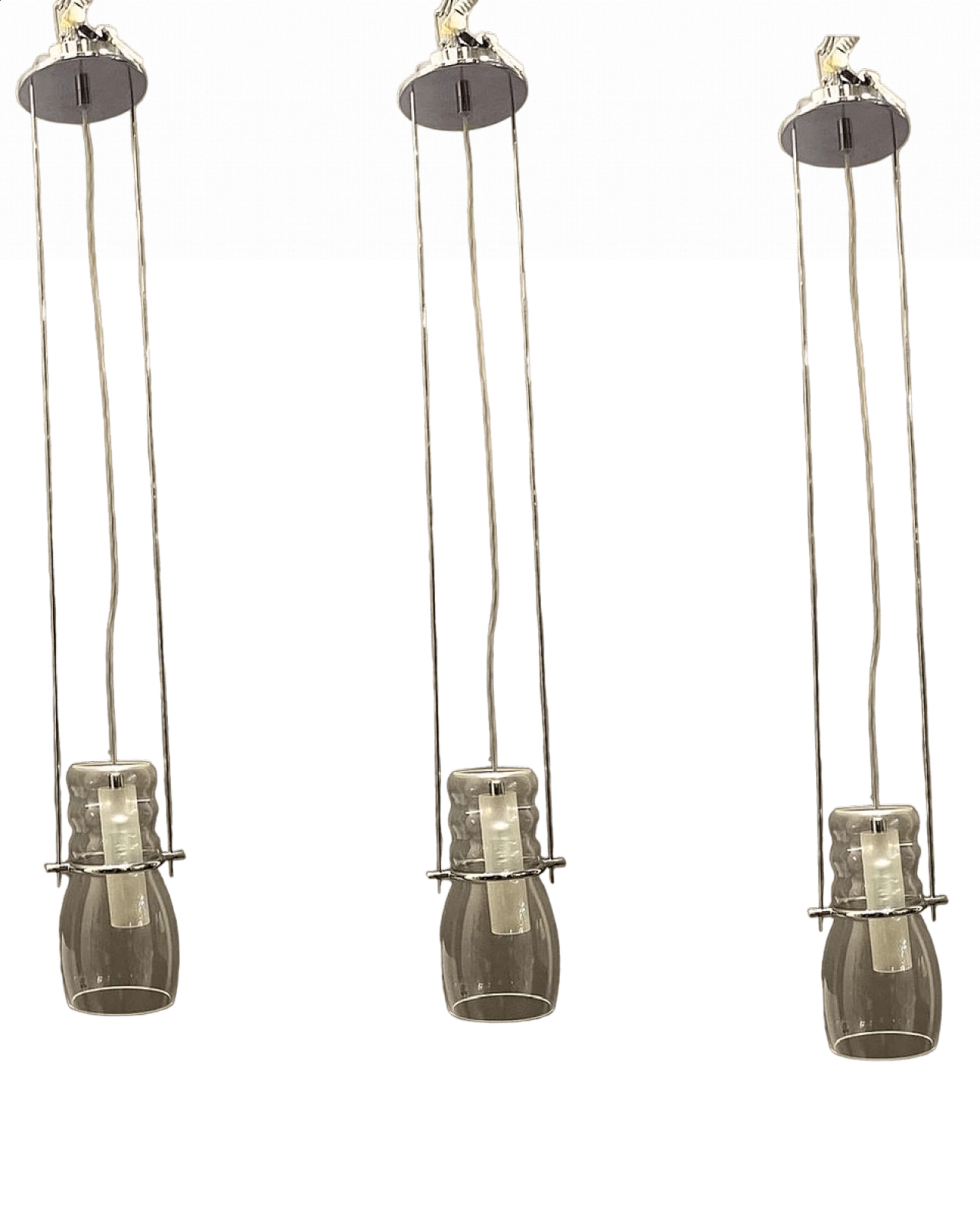 3 Murano glass pendant lamps by Zonca Voghera, 1990s 11