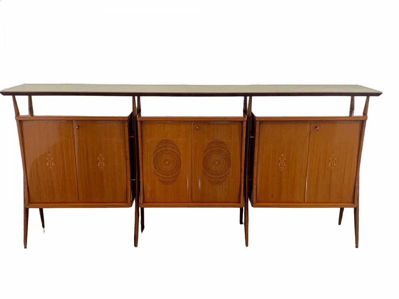 Credenza modulare in palissandro attribuita a Vittorio Dassi, anni '50 25