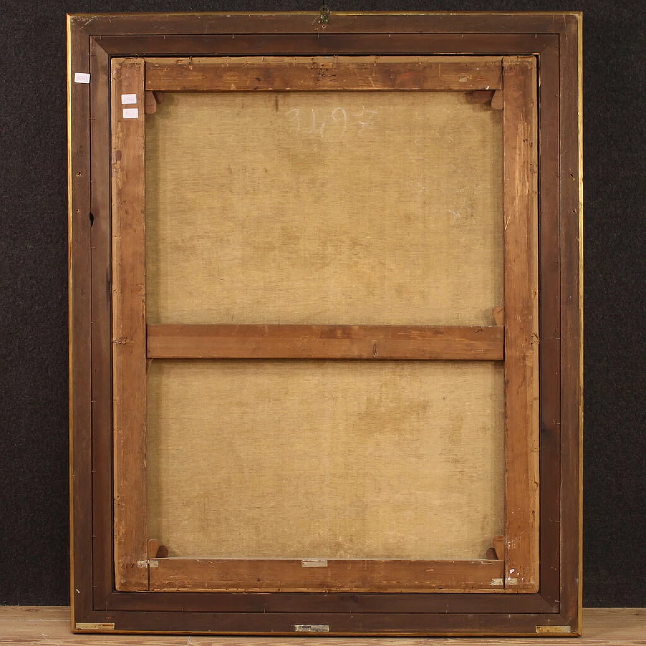 Still life with vase of flowers, oil painting on canvas, 18th century 12