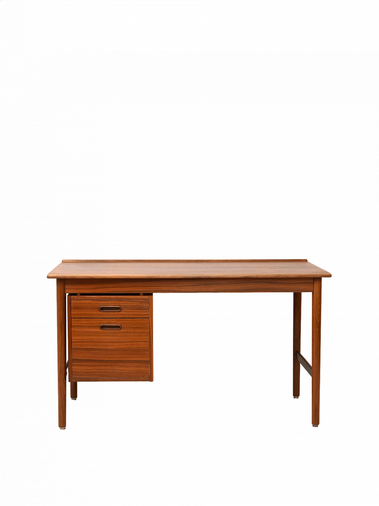 Teak desk with drawers, 1960s 16