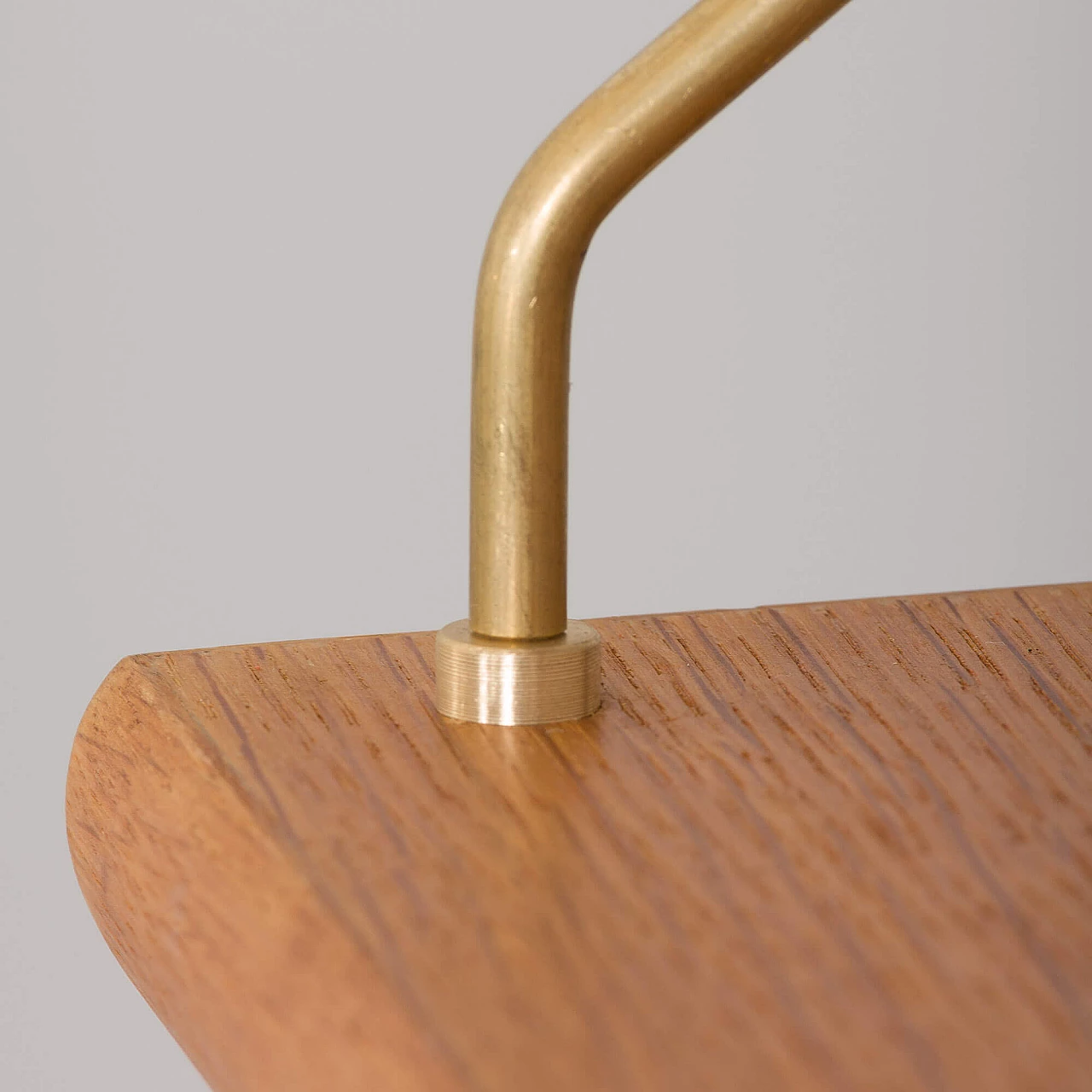 Wall-mounted oak bookcase in the style of Poul Cadovius, 1970s 6