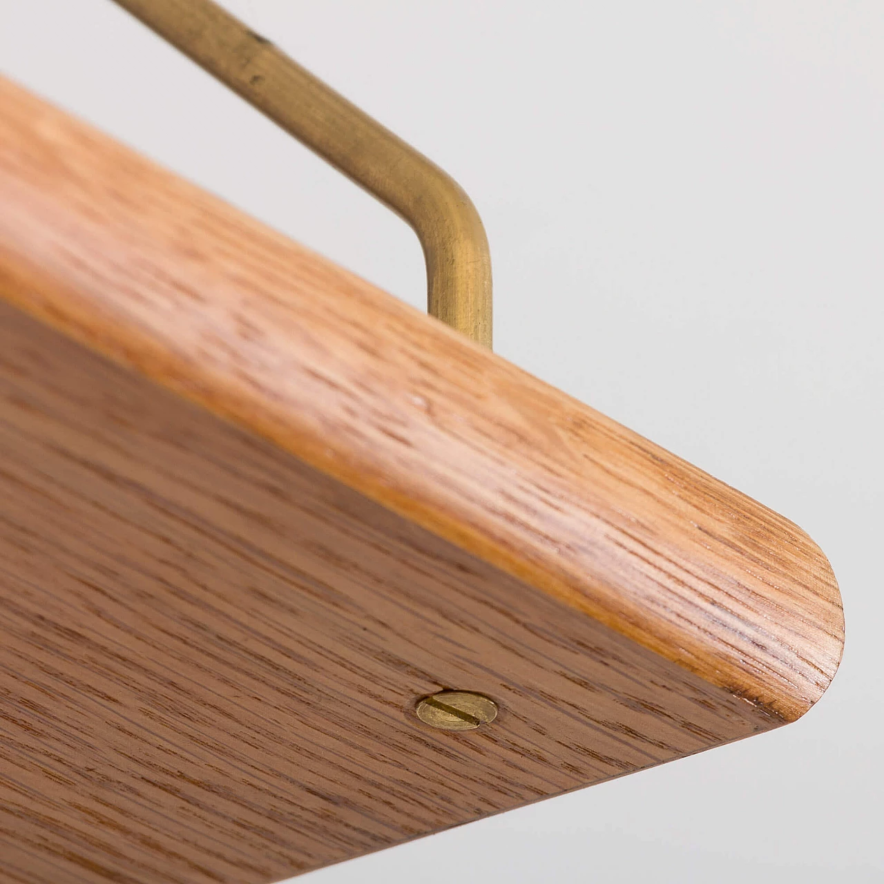 Wall-mounted oak bookcase in the style of Poul Cadovius, 1970s 7